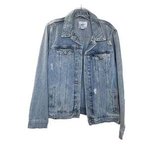 Old Navy Women's Distressed Denim Jean Jacket